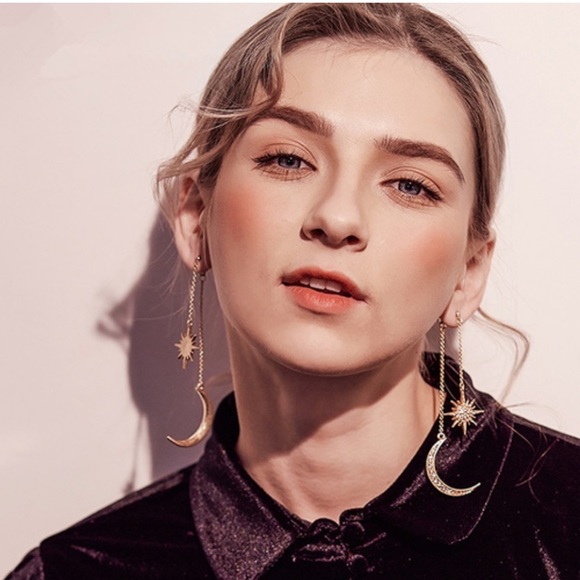 Boho Moon & Sunburst Earrings - Picture 3 of 11